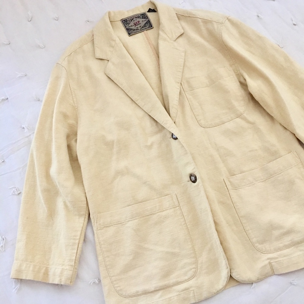 Vintage Express Heavy Ramie Blazer Jacket
